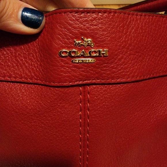 Coach LEXY Shoulder/Satchel Handbag Rouge - Picture 12 of 14